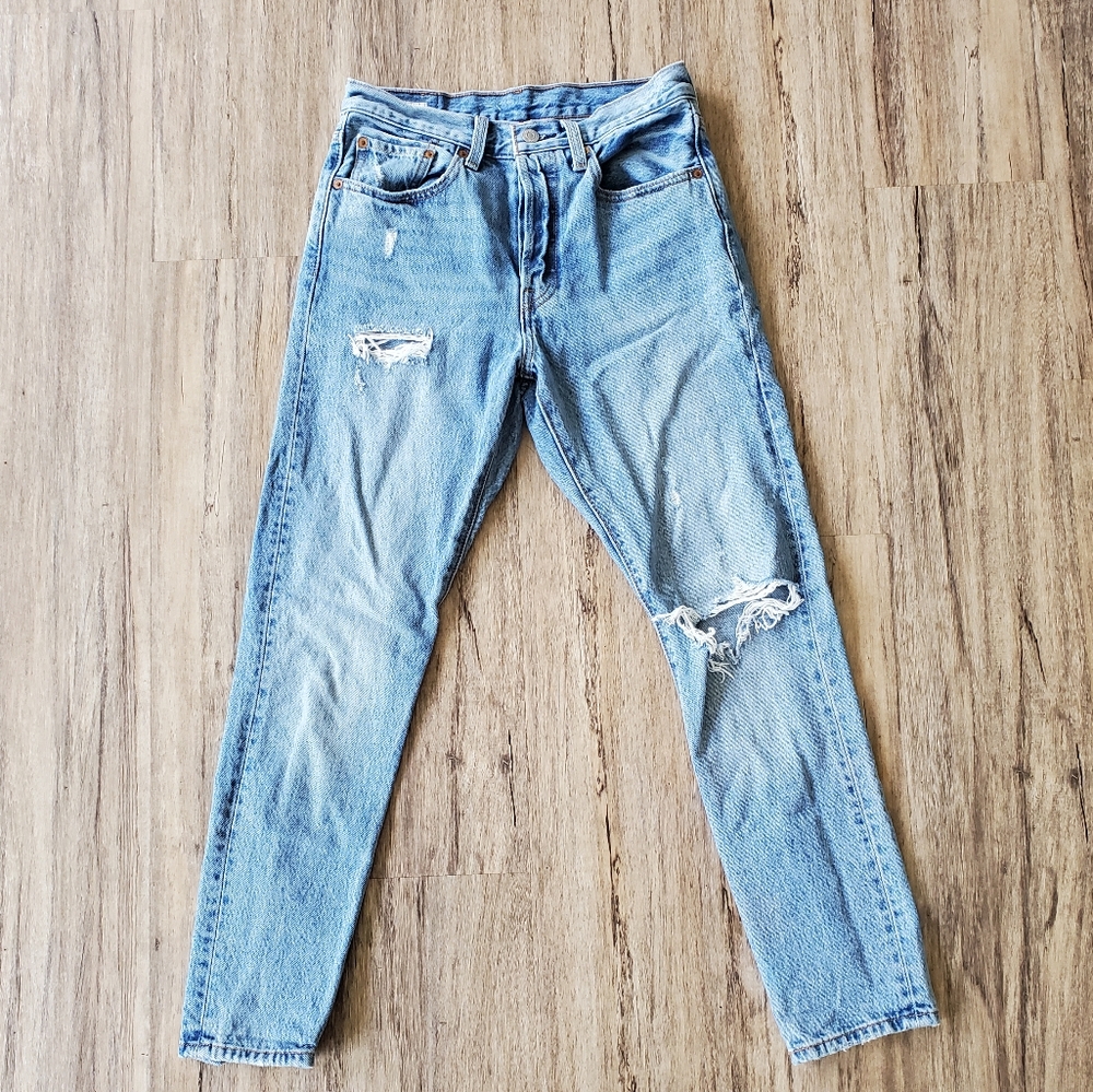 Levi's 501, High Waisted Skinny Jeans